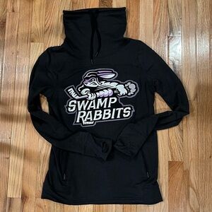 Under Armour M Mock Neck Sweatshirt with Swamp Rabbits Hockey Logo